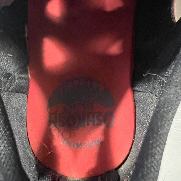 Oshkosh Bgosh Toddler Boys Red & Black Closed-Toe Sandals SZ 7 Adjustable Straps - Picture 6 of 6